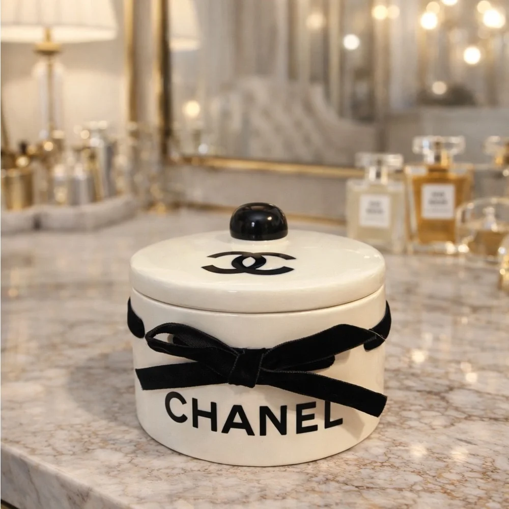 Chanel jewelry holder with Black Ribbon ❗️LAST FEW❗️ will NOT restock❗️ - Picture 1 of 7